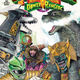 Alternate cover art of Godzilla Vs. the Mighty Morphin Power Rangers #1 by E.J. Su.